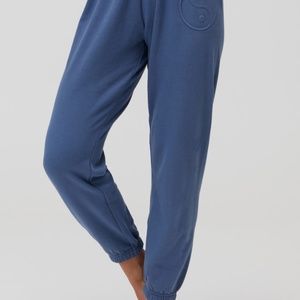 Spiritual Gangster Terry Sweat Pant - Dusty Denim